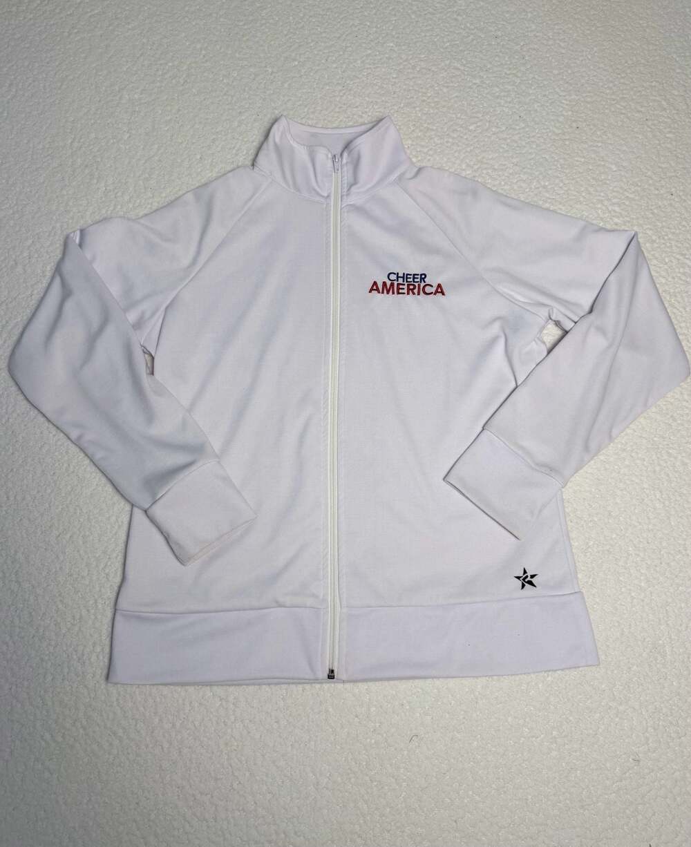 Rebel Athletic Cheer America National Champion Rhinestone Zip Jacket Youth Large